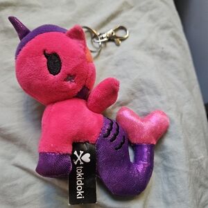 Tokidoki Fuchsia and Violet Unicorn Mermaid Keychain